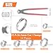 HELIFOUNER 14 Pieces 32.9-36.1mm 304 Stainless Steel Single Ear Hose Clamps