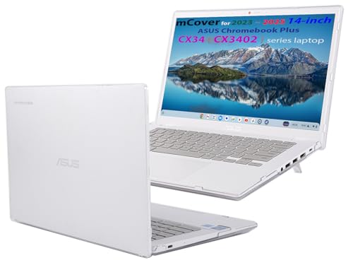 mCover Étui Uniquement Compatible avec Les Ordinateurs Portables ASUS Chromebook Plus Enterprise CX34 (CX3402) 2023~2024 14