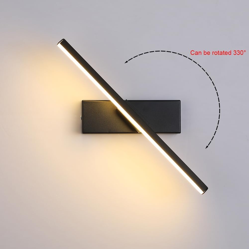 Wandkandelaar, 330° Plus 150° Verstelbare USB Draadloze Oplaadwandlamp