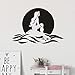 Beauty Mermaid Decalcomania in vinile Camera dei bambini Decorazione del bagno Seduta Mermaid Wall Sticker Ocean Ocean Beauty Murale Decorazione della casa Wall Sticker A4 42x29cm