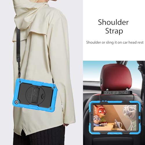 Protection Samsung Galaxy Tab A7 Lite rotative pour un usage nomade