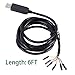 Suamdoen USB to TTL UART Serial 5V 3.3V Adapter Converter Cable 4 Pin 0.1 inch Pitch Female Socket TTL-232r-RPI Debug Cable with FT232RL Chip (Logic 3.3v Level)