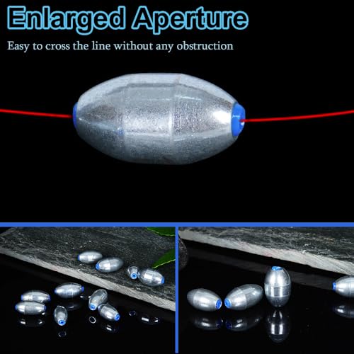 25PCS Mixed Fishing Weights Small Carp Sinkers Metal Tackle for River Sea Saltwater Freshwater Mackerel - Image 4
