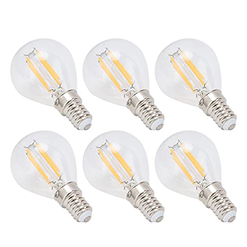 Bombillas LED vintage G45 premium con cristal transparente de 6W para alta decoración