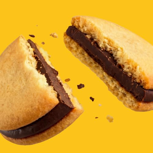 Image of Rip Van Romeos Dark Chocolate Fudge Cookies - Low Sugar Cookies - Healthy Keto Snack - Individual 2 Packs (18 Count)