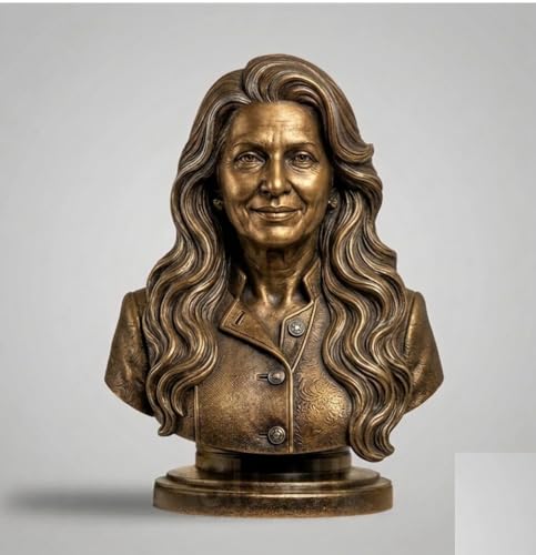 Image of Half Burst Customized Miniature | 3D Half Burst Statue | Personalized Bronze Colour Statue