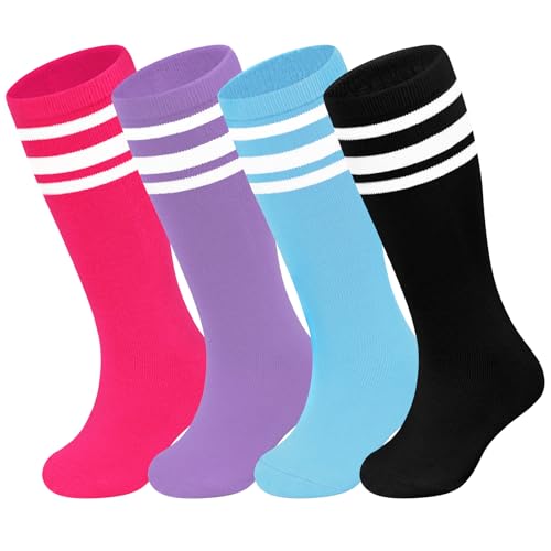 Sarfel Youth Toddler Soccer Socks Kids Baseball Socks Youth Boys Girls Knee High Softball Football Accessories Tube Cotton