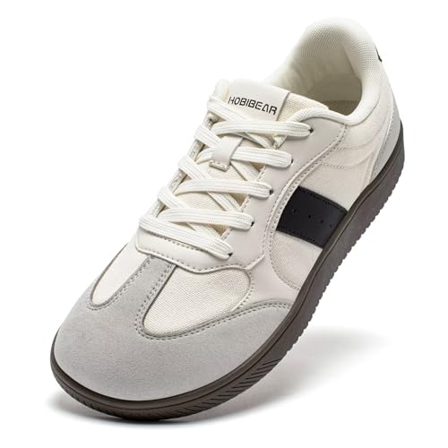HOBIBEAR Unisex Wide Barefoot Minimalist Shoes for Men Women Classic Retro Sneakers