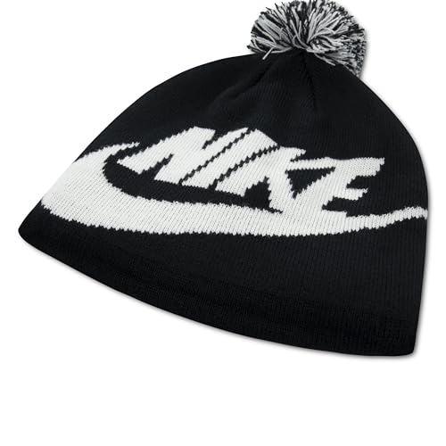 Image of Sportswear Pom Beanie and Glove Set, Black, 8 /20