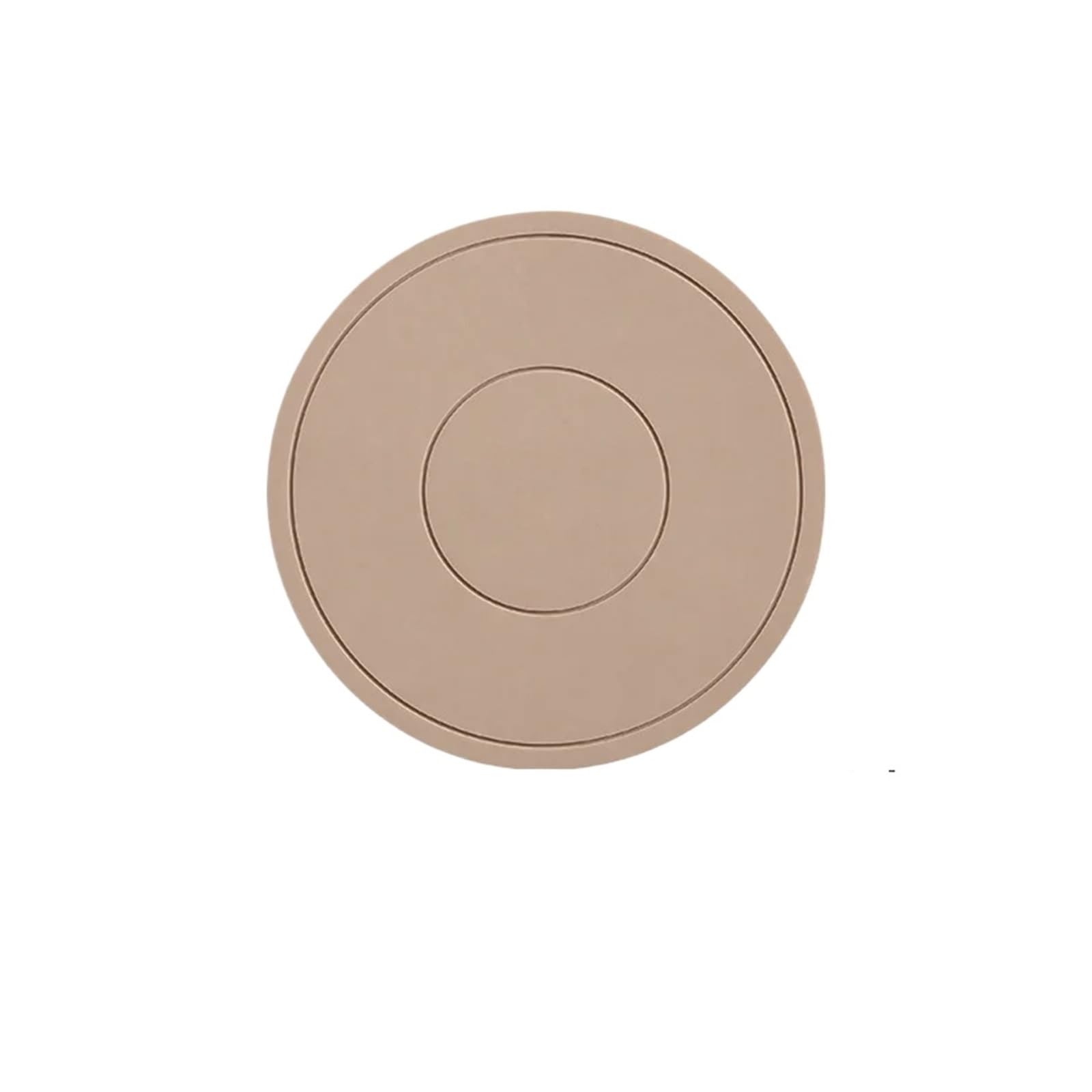 4pcs High Temperature Resistant Thickened Silicone Coaster Round Microwave Oven Mat Placemat Heat Insulation For Table(Brown)