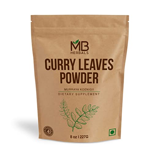 MB Herbals Curry Leaf Powder 227 Gram | 8 oz | Curry Leaves Powder | Promotes Hair Growth | Hair Volume | Thicker Hair