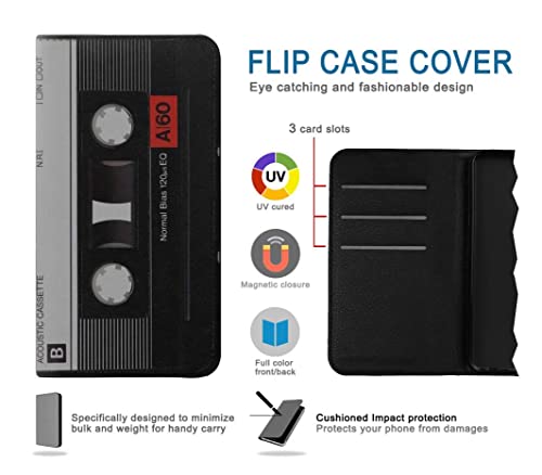 Étui cuir iPhone 17 Pro cassette vintage protégeant votre écran - 4