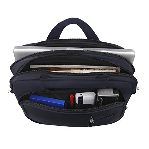 Image of TLC MU 4-14 L Office Laptop Sling Messenger Portfolio Bag with Adjustable Strap -TLCMU4O (Blue)