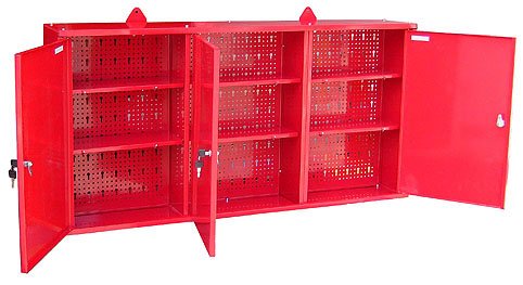 Amazon.co.jp: ウォールキャビネット 壁掛工具棚 工具箱 設置型 赤 213