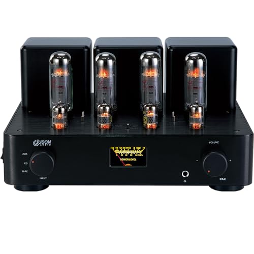 Juson Audio PA2 EL34 Tube Amplifier Push-Pull Integrated Tube Amp Triode & Ultralinear Mode Vacuum Tube Headphone Amp for Home Audio Stereo