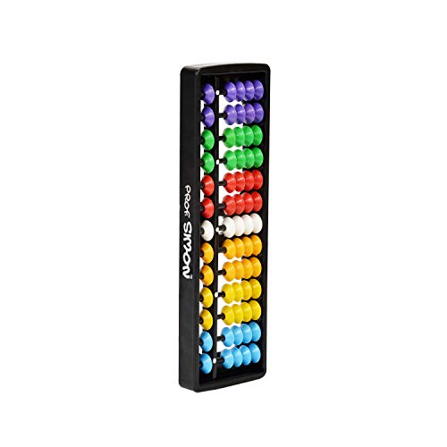 Image of 13 Rods /Digits Soroban Plastic Abacus With Multi-Colored Beads, Kids