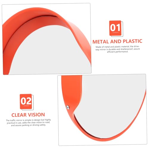 Miroir convexe 30 cm de circulation avec support métallique robuste - 6
