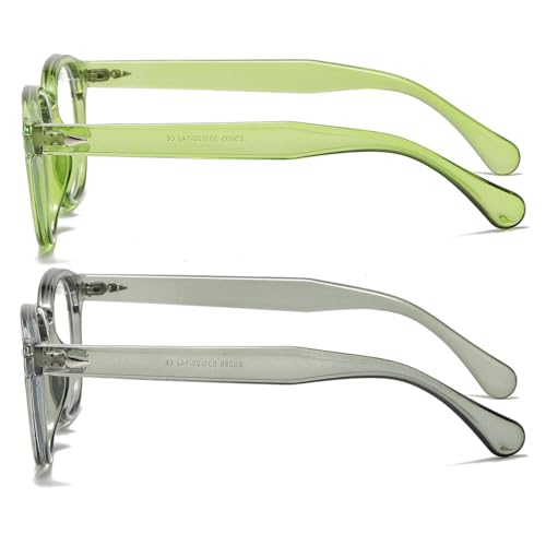 Image of Retro Round Blue Light Blocking Glasses for Men Women, Vintage Frame Non-prescription Computer Reading Eyeglasses