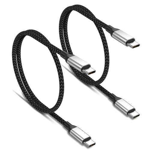 USB C auf USB C Kabel 0 5m Kurz für iPhone 16/15 Pro/Max/Plus 2 Stück 60W USBC auf USBC Ladekabel Kurz 50 cm für Samsung Galaxy S24/S23 Ultra Schnellladekabel USB-C 0 5M