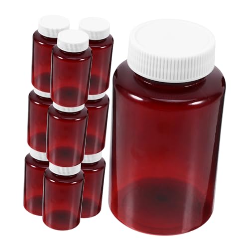 Ciieeo 12Pcs Medicine Bottles with Caps Storage Containers for Pills and Liquids for Travel and Home Organization