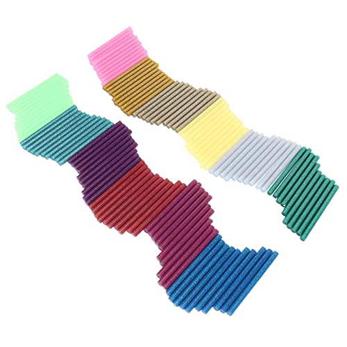 Luriafinn 12 色 120 個のホットメルト接着剤スティック 7 ミリメートル x 10 センチメートルミニフラッシャー DIY クラフト木工品の修理とシール用