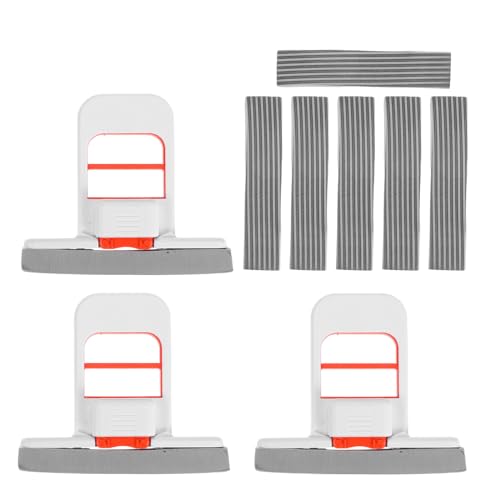 OUNONA Mini Balai-serpillière Pliable avec Éponge Auto-essoreuse, Mini Balai de Bureau Portatif pour Nettoyage Tables et Plans de Travail, Ensemble 3 Pièces 9 Têtes de Rechange,