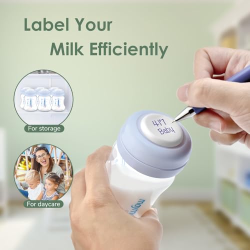 Image of Maymom Wide-Mouth Milk Storage Collection Bottle with SureSeal Sealing Disk; Compatible with Spectra /Motif Luna /Ameda MYA /Bellababy Pumps. Can Replace Spectra S1 S2 Bottles, 6 pc (4.7Oz /140mL, 6pc)