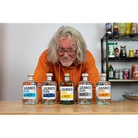 James Gin 3 x 5cl Gift Pack, Asian Parsnip, London Drizzle & California Dreamgin – James Gin