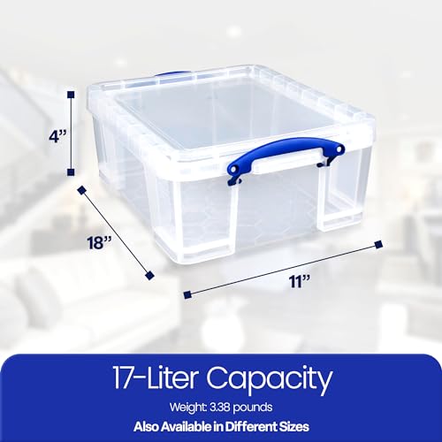 Image of Really Useful Box 17L Plastic Storage Bins, 10 Pack