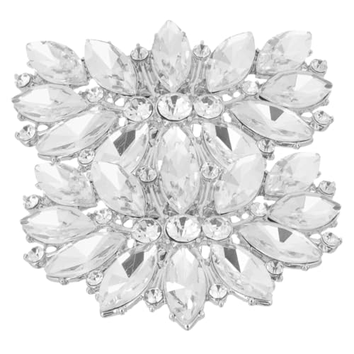 VALICLUD 2 Piezas Accesorios para Tacones Altos Pinzas de Cristal Joyería para Zapatos de Boda Decoración Pinzas para Zapatos de Mujer Diseño de Hebillas