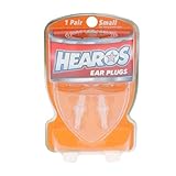 HEAROS High Fidelity Series Ear Plugs with Free Case, NRR 12, 1 Pair, Silicone, Hypoallergenic, Clear (311)