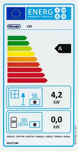 De'Longhi Gasheizer VBF – Leistungsstarker Gasheizer und Heizlüfter mit stufenloser Flammenregulierung und bis zu 4.200 W Heizleistung
