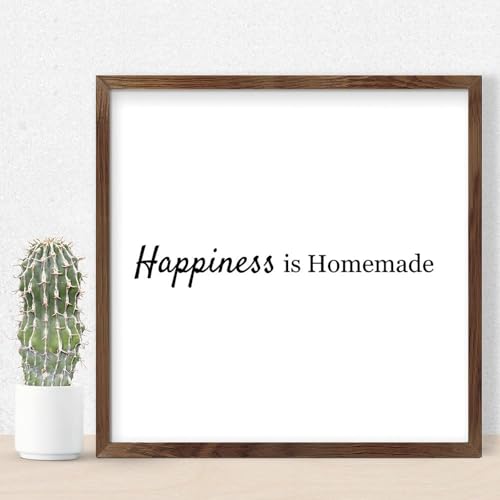 Cadre en bois Happiness Is Homemade déco murale pour salle à manger et porche