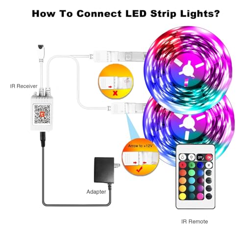 Image of phopollo 100ft Led Lights for Bedroom Sync with Music, Led Strip Lights Compatible with Alexa and Google Home