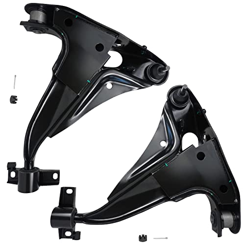 Image of Detroit Axle - Front Control Arms for 2002-2003 Ford Explorer Mercury Mountaineer, 4 Upper Lower Control Arms, 2 Outer Tie Rods 2 Sway Bars Replacement - [4-Door Models]