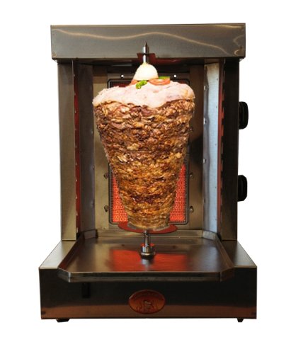 Spinning Grillers Shawarma Vertical Broiler 5 In 1 Rotisserie Backyard Grill- Propane Gas- Meat Capacity 15Lbs -Non-Commercial #TOP19