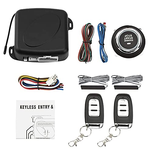 Car Alarm Remote Control PKE Car Keyless Entry Engine Start Alarm System One Push Button Remote Starter Stop (X1)