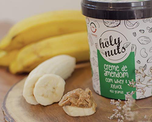 Creme de Amendoim com Whey e Xylitol 450G, Holy Nuts, 450g