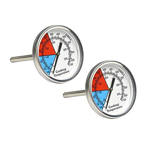 Onlyfire Professional BBQ Thermometer, 2Pack Charcoal Smoker