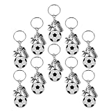 GALPADA 10 Pièces Porte-clés Football Alliage Breloques Chaussures et Trophées pour Fê...
