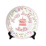 Personalized Ceramic Birthday Commemorative Plate Customizable 8-Inch Decorative Plate With Name A Commemorative Gift For Birthday Parties And Home Decor