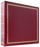 MBI 4x6 Inch Library Collection 400 Pocket Photo Album, Burgundy (804001)