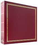 MCS Library Collection 400-Pocket 4x6 Photo Album, 80 Pages, Burgundy