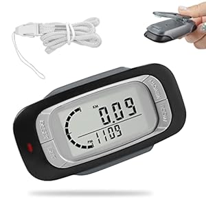 Pedometer for Walking Steps and Miles Clip On, Step Counter for Women, Removable Clip On Step Tracker for Seniors, Kids…