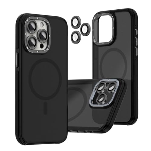 Coque iPhone 15 Pro noire avec charge magnétique sans fil