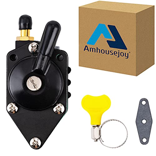 Amhousejoy Fuel Pump with Gasket Fit for Johnson/Evinrude Outboard 20-140HP 48/90/115/HP 438556 18-7352
