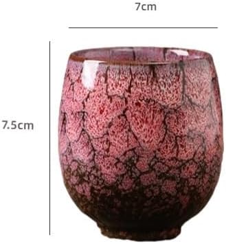 Tea Cup Kiln-Changed Ceramic Single Host Espresso Tianmu Glaze Soaking Container(B)