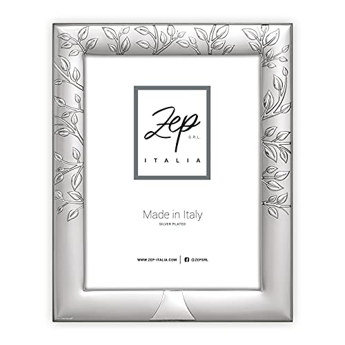 Certificato di Garanzia Cornice da Tavolo in Silver Plated per foto 10x15, Posizionabile Orizzontalmente. Placcata Argento. Made in Italy (SABAUDIA, 10x15)