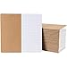 Notizhefte mit Kraftpapier-Cover von Paper Junkie (Set, 24 Stück) - Liniert, Leicht und Handlich - Ideal als Reisetagebuch, für Skizzen, Kreatives Schreiben - 40 Blatt, Braun, 10,9 cm x 20,8 cm