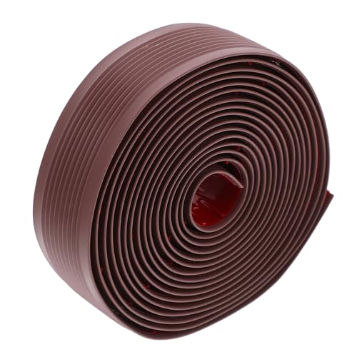 VILLFUL PVC Non-Slip Stair Tread Mats 30Mm Brown Soft Rubber Stair Nosing Grip Strip Flexible Anti-Slip Floor Profiles and Edge Protection for Indoor Steps